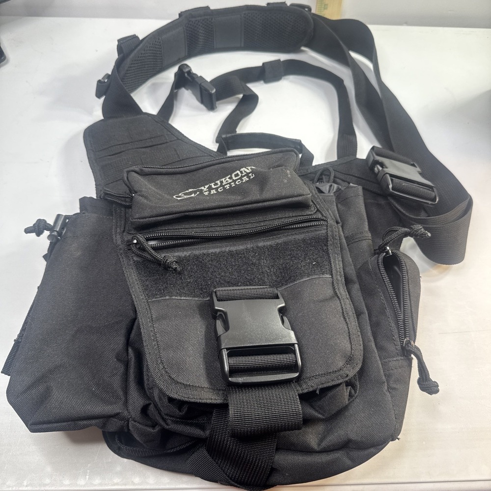 Yukon Advanced Tactical Sling Gear Bag 7 Pockets - EDC - Bottle Holder